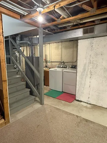 a view of storage and utility room