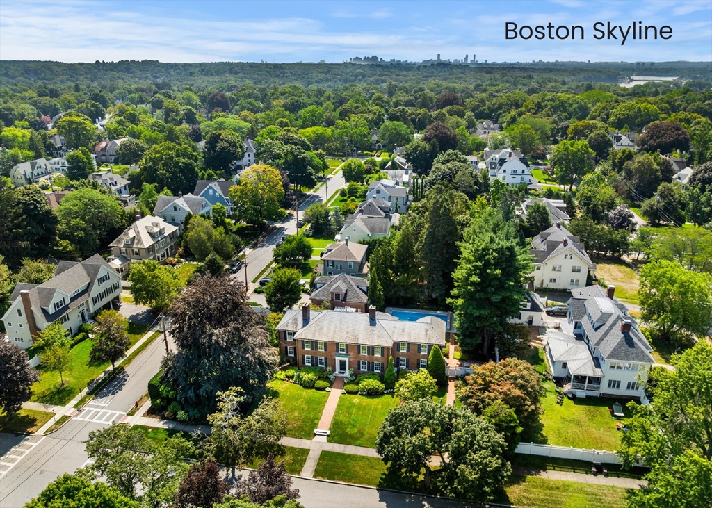 20 Foxcroft Road Winchester, MA 01890 - Photo 42 of 42 an aerial view of a house with a garden
