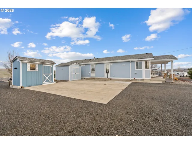 a view of a lake with a terrace