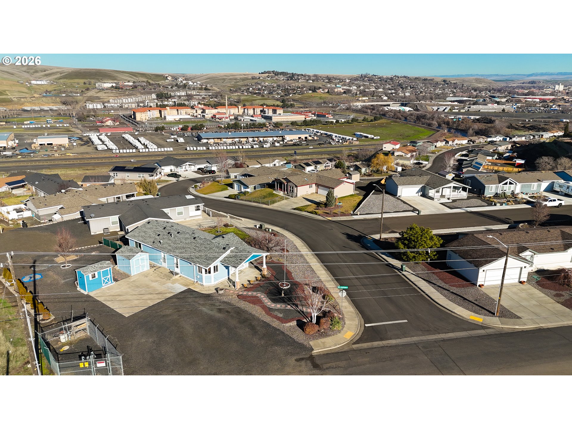 3127 Southwest River View Drive Pendleton, OR 97801 - Photo 33 of 33 an aerial view of a city