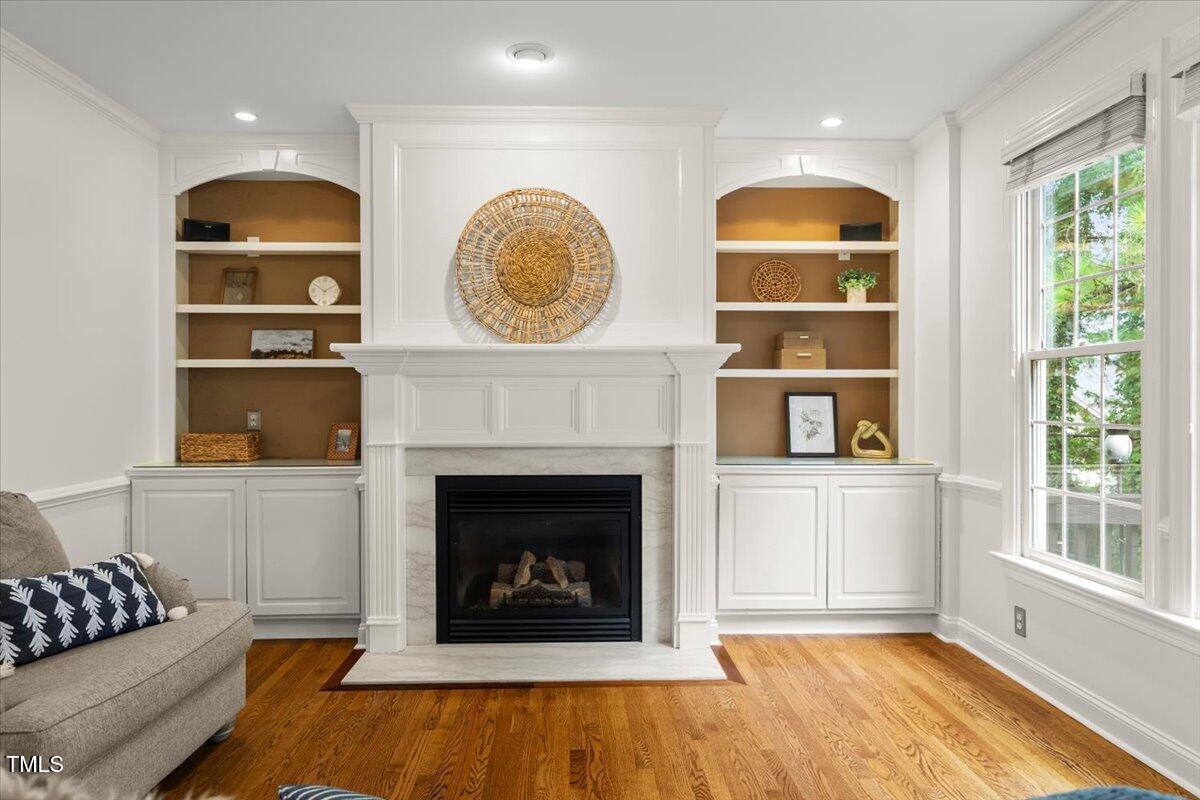 12204 Kaysmount Court Raleigh, NC 27614 - Photo 13 of 50 a living room with furniture and a fireplace