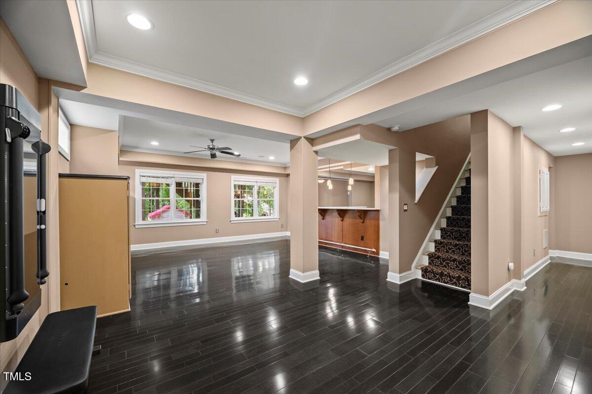 12204 Kaysmount Court Raleigh, NC 27614 - Photo 39 of 50 a view of entryway with wooden floor and workspace