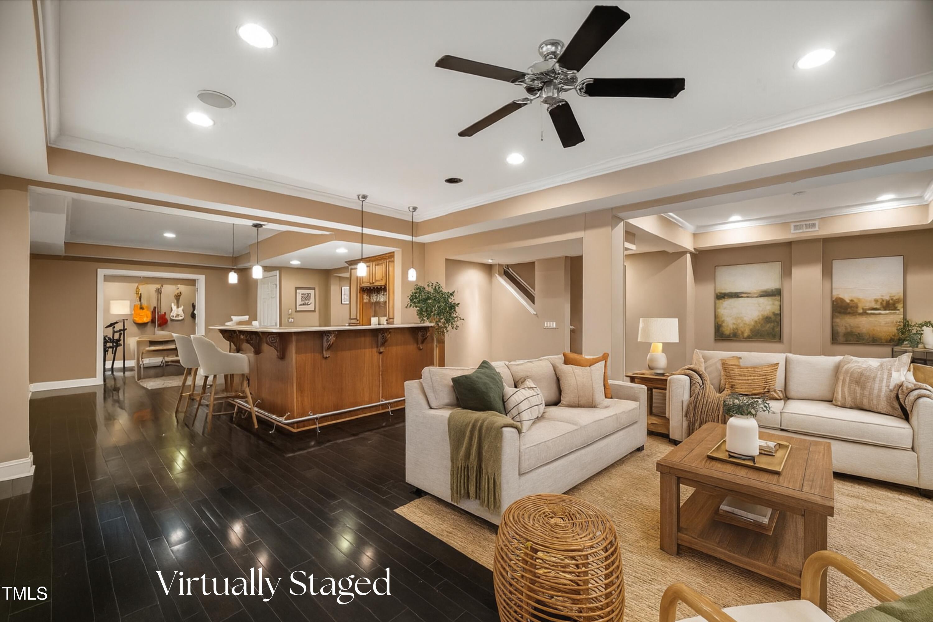 12204 Kaysmount Court Raleigh, NC 27614 - Photo 3 of 50 a living room with furniture and a view of kitchen