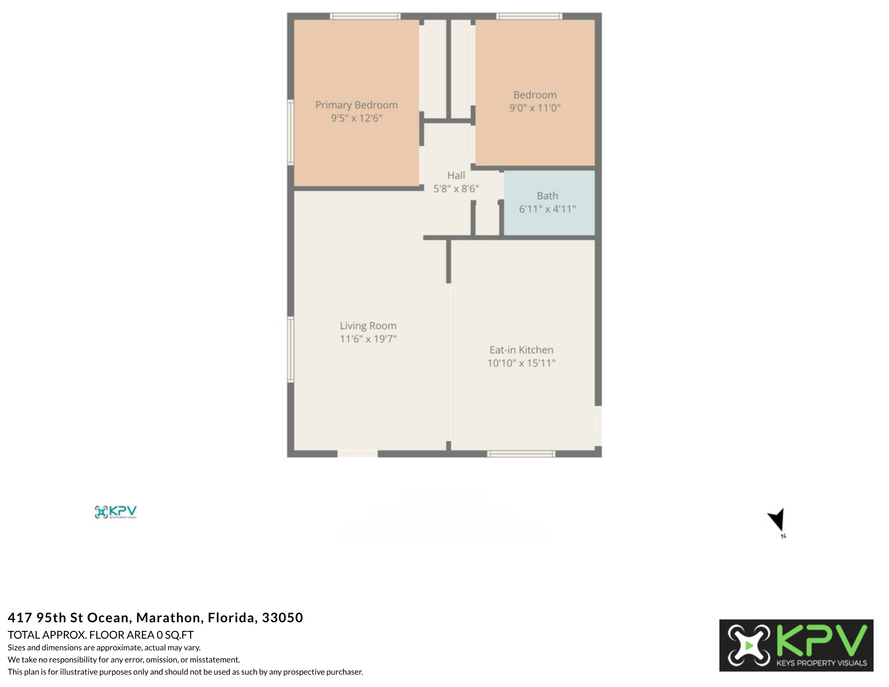 417 95th Street Marathon, FL 33050 - Photo 28 of 28 a picture of floor plan