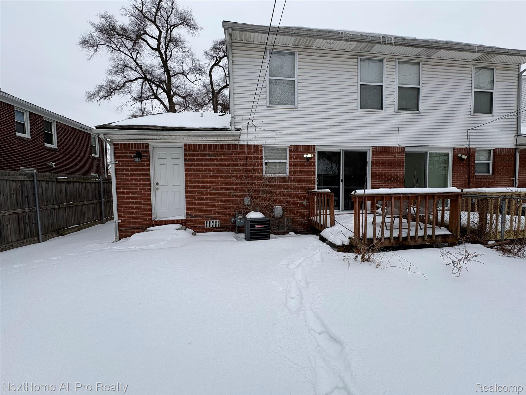 15487 Meyers Road Detroit, MI 48227 - Photo 13 of 14 View of back side of house and deck.