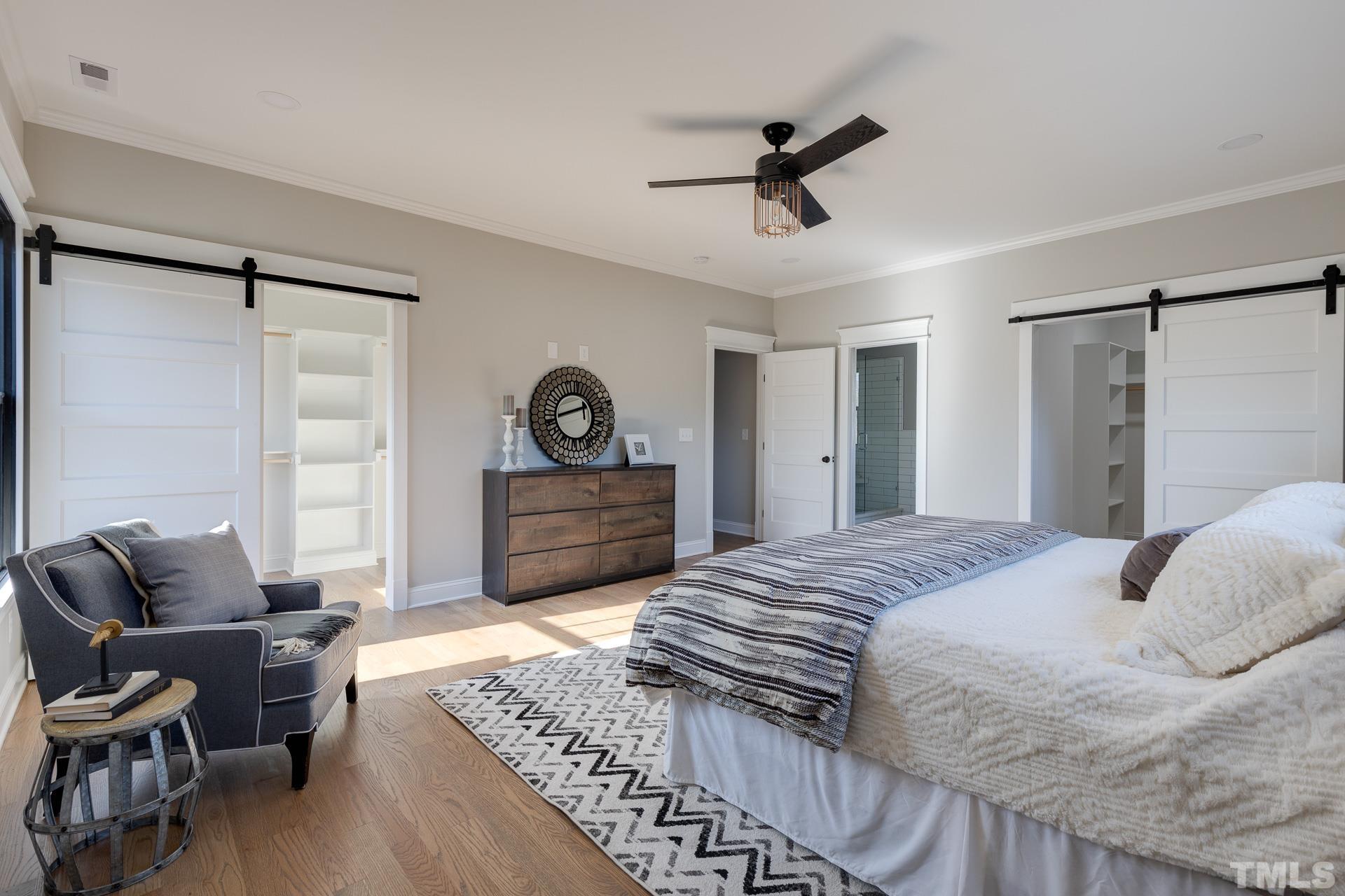 1010 Onslow Street Durham, NC 27705 - Photo 20 of 30 a bedroom with a bed and furniture