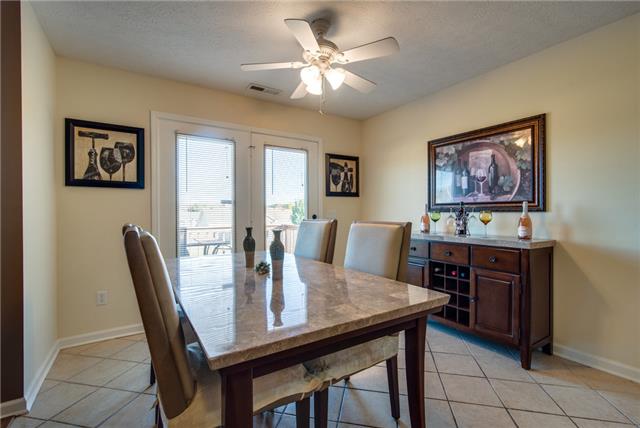 Eating area in kitchen has room for a large table and buffet.  French doors lead you out to the deck.
