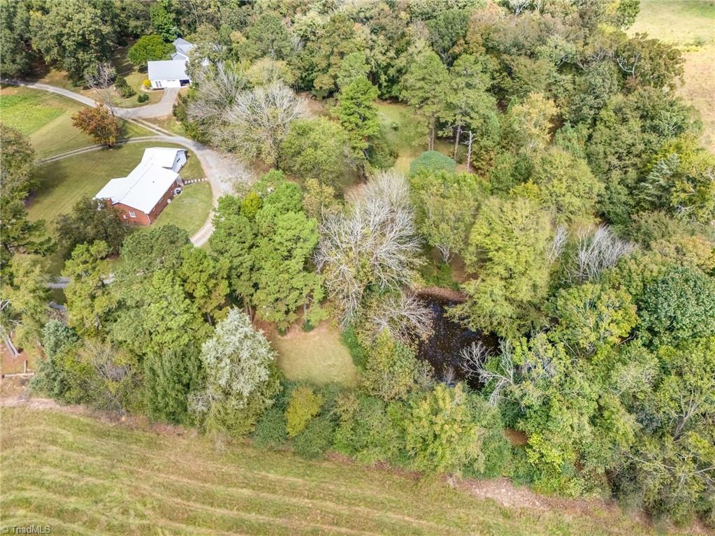 3695 Highway 22 Bennett, NC 27208 - Photo 36 of 39 Aerial view of pond