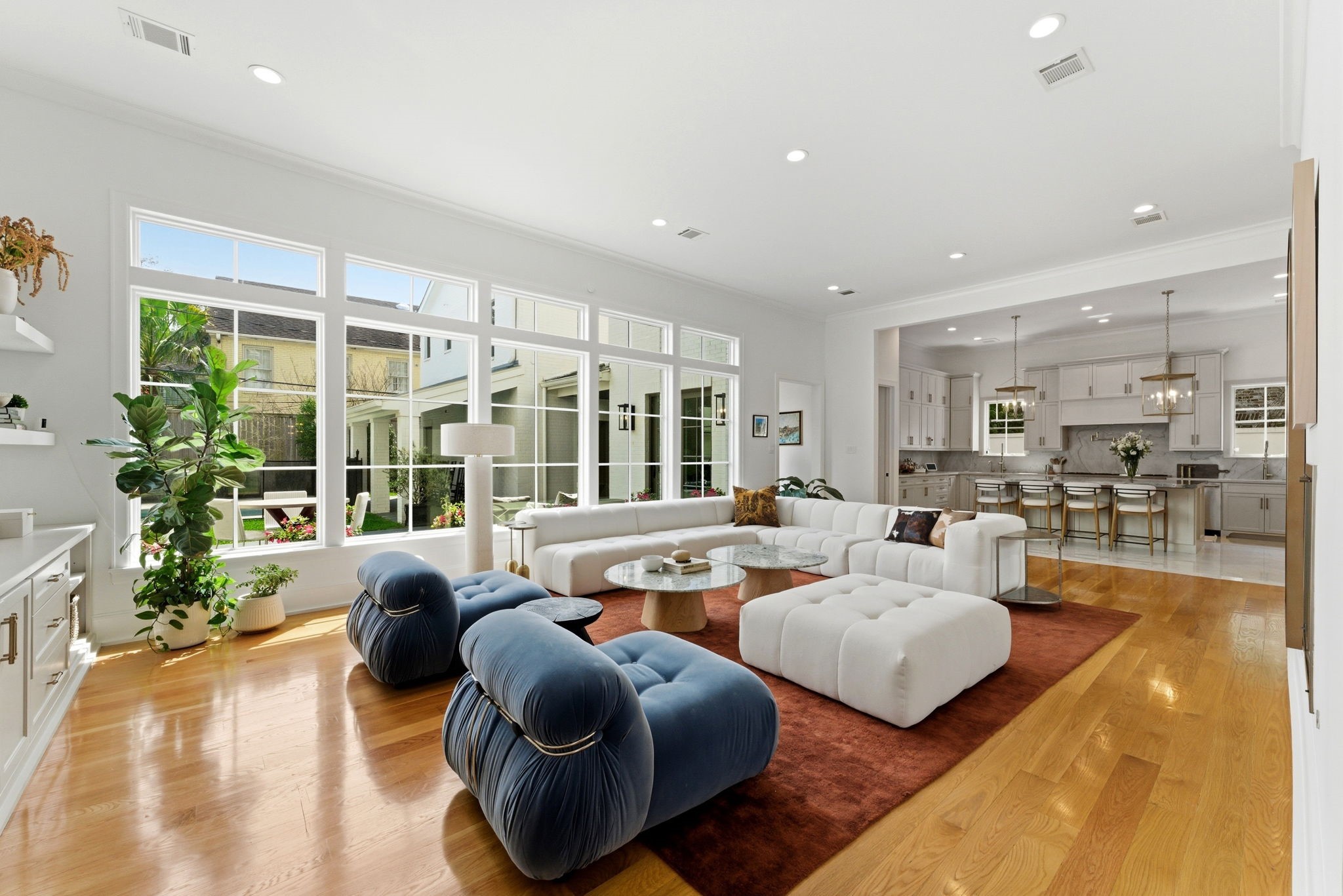 2211 Troon Road Houston, TX 77019 - Photo 17 of 44 a living room with furniture and a large window