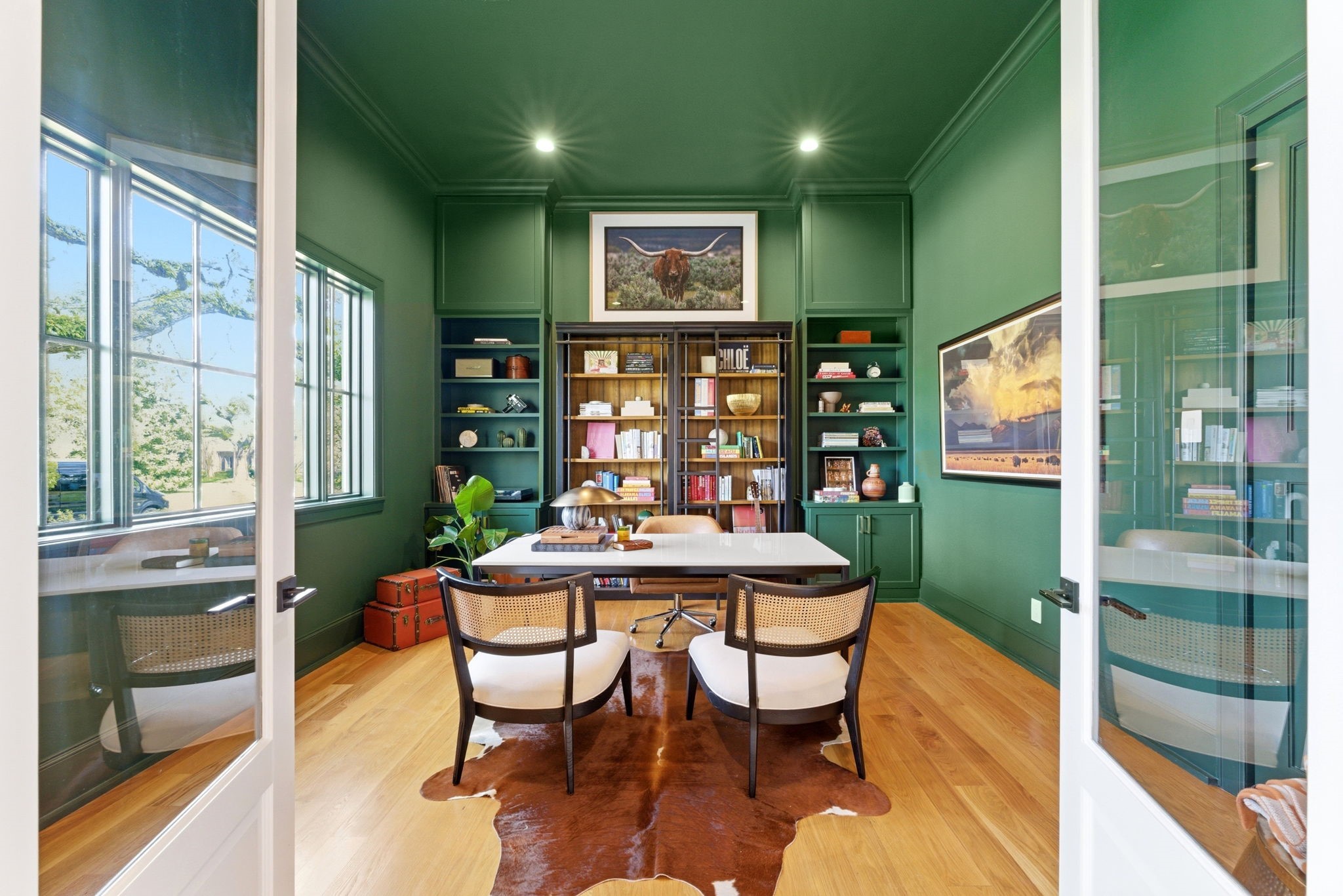 2211 Troon Road Houston, TX 77019 - Photo 6 of 44 a view of a dining room with furniture window and outside view
