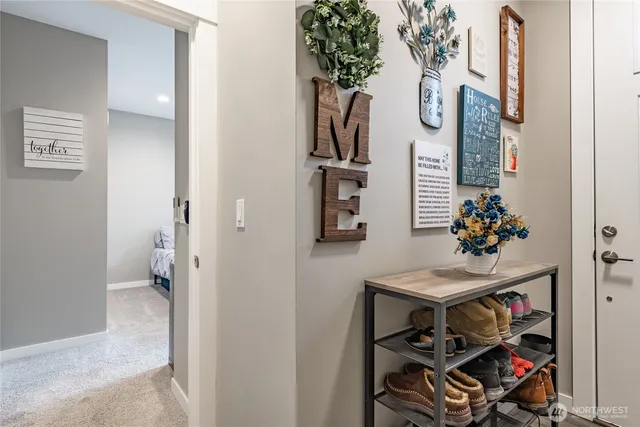 a view of storage and utility room
