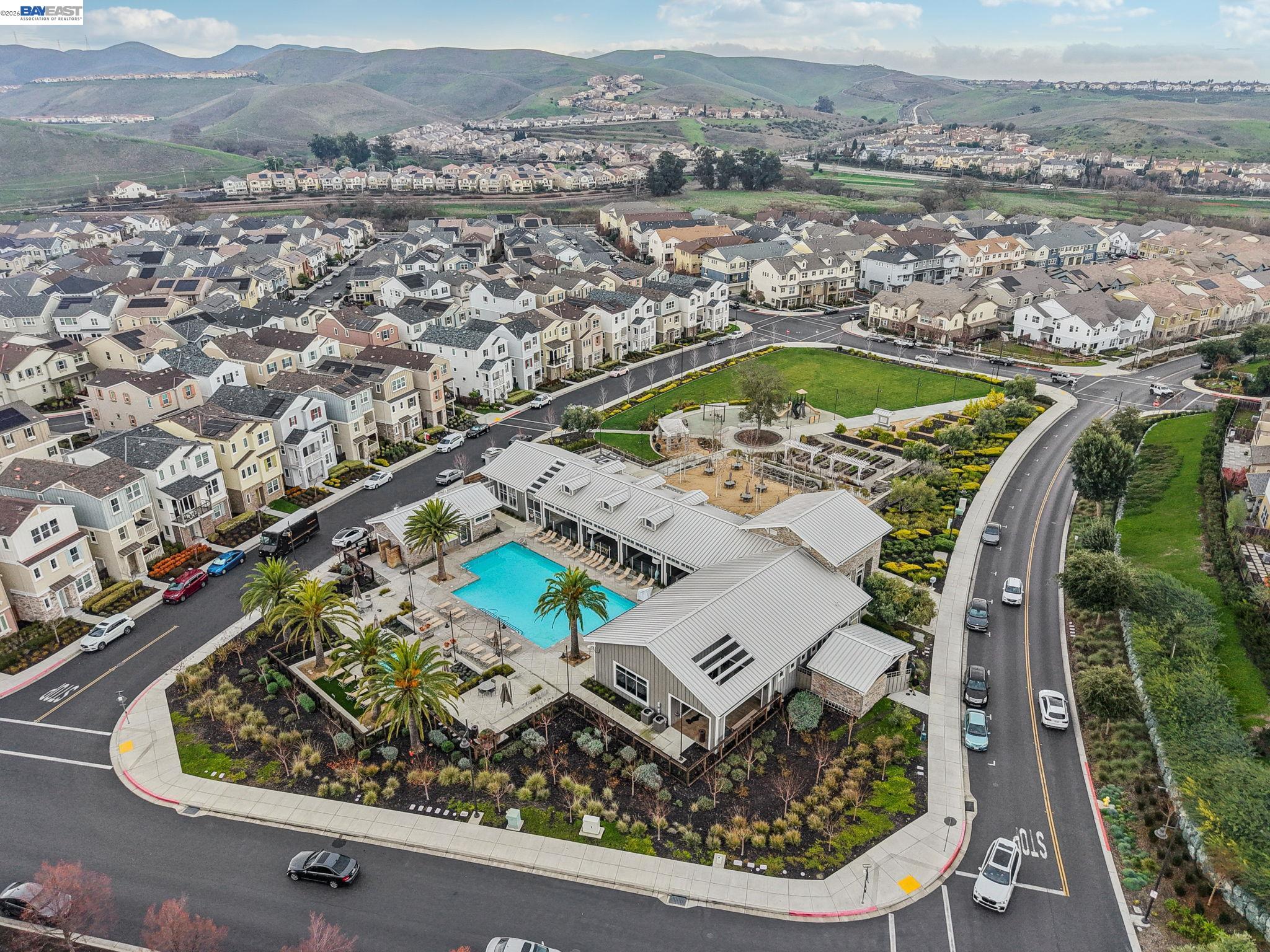4022 Windsor Way Dublin, CA 94568 - Photo 41 of 55 an aerial view of a residential houses with outdoor space