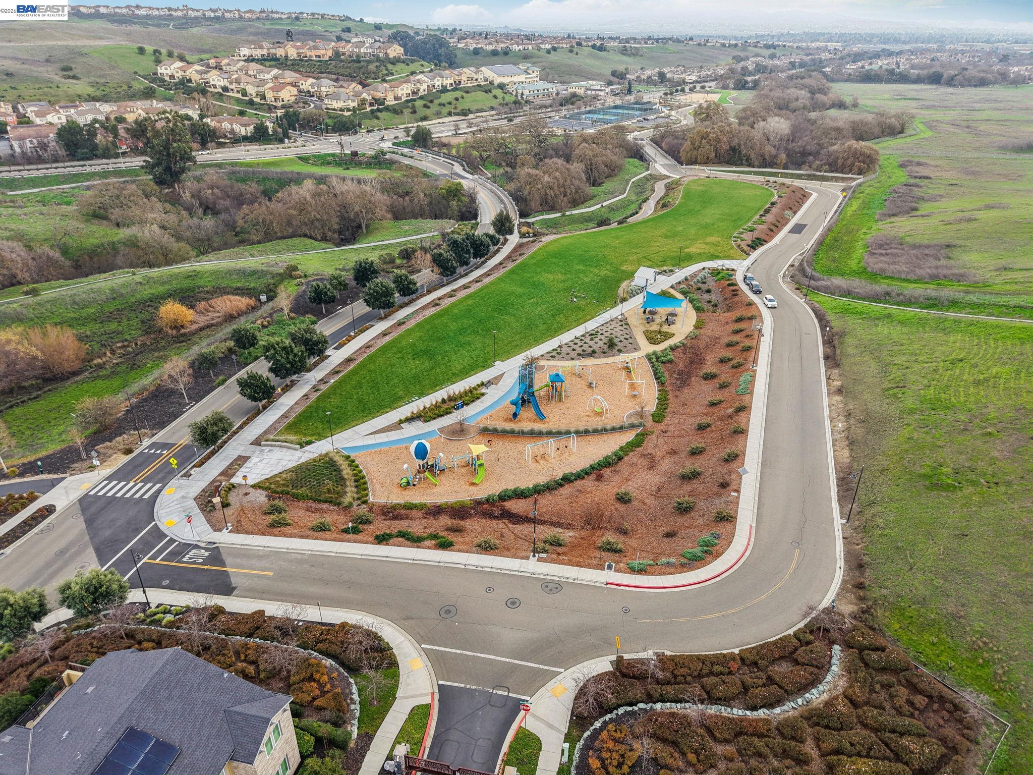 4022 Windsor Way Dublin, CA 94568 - Photo 44 of 55 an aerial view of a swimming pool and outdoor space