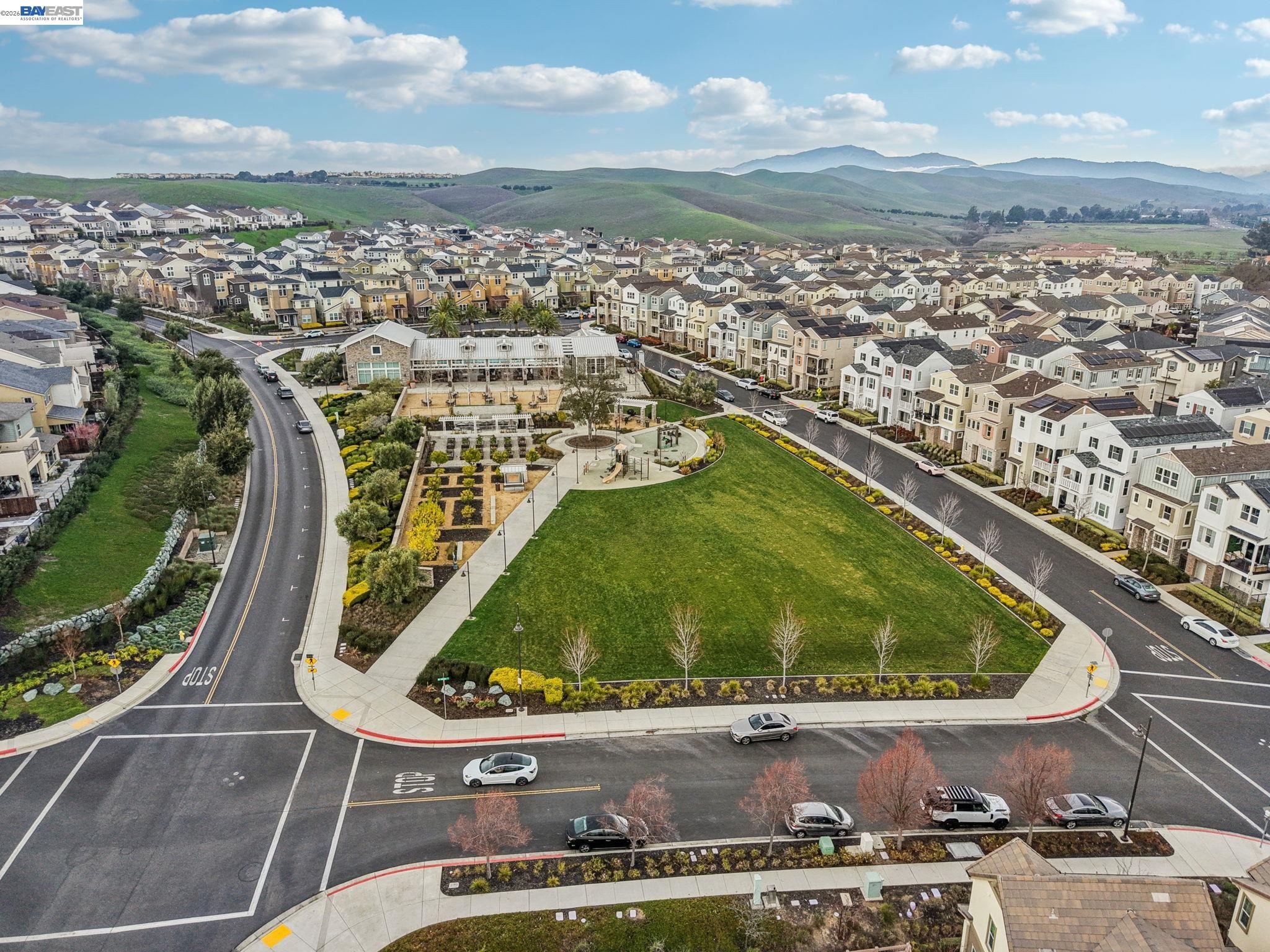 4022 Windsor Way Dublin, CA 94568 - Photo 45 of 55 an aerial view of residential houses with outdoor space