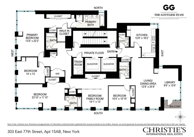 $5,000,000 | 303 East 77th Street, Unit 15AB | Upper East Side