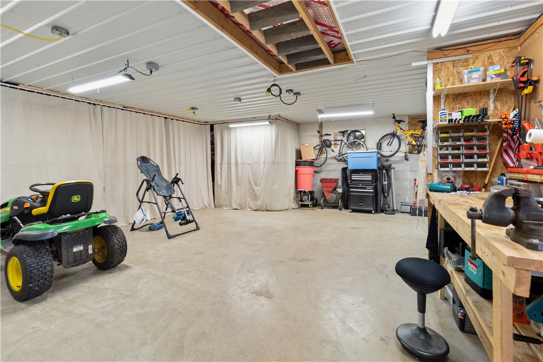 843 West Lake Road Jerusalem, NY 14418 - Photo 40 of 50 Barn storage behind curtains is generous!