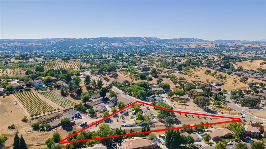 1766 Union Road Paso Robles, CA 93446 - Photo 30 of 31 an aerial view of a city and mountain