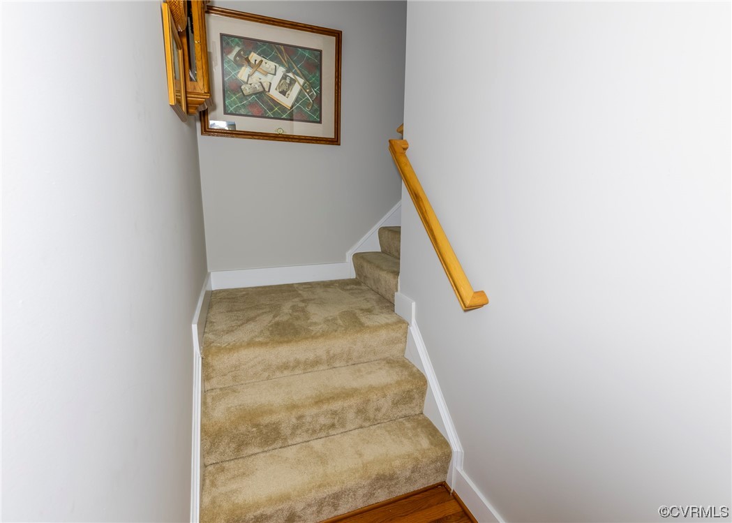 337 Shelton Place Aylett, VA 23009 - Photo 28 of 34 a view of staircase with white walls