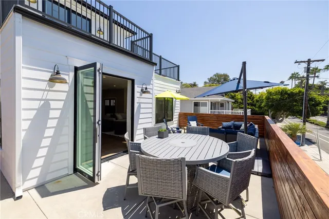 a view of outdoor space with seating area