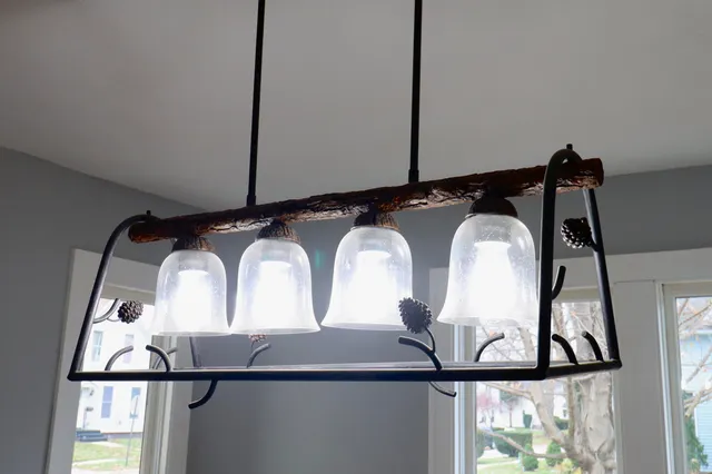 a close view of two mirror and a roof deck