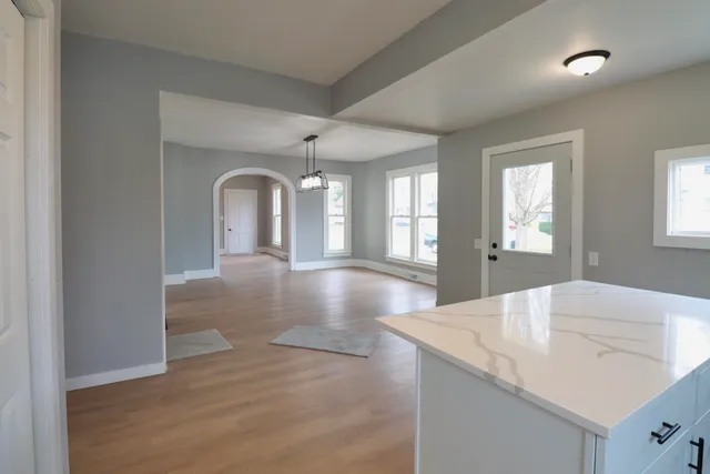a view interior of a house swimming pool and windows