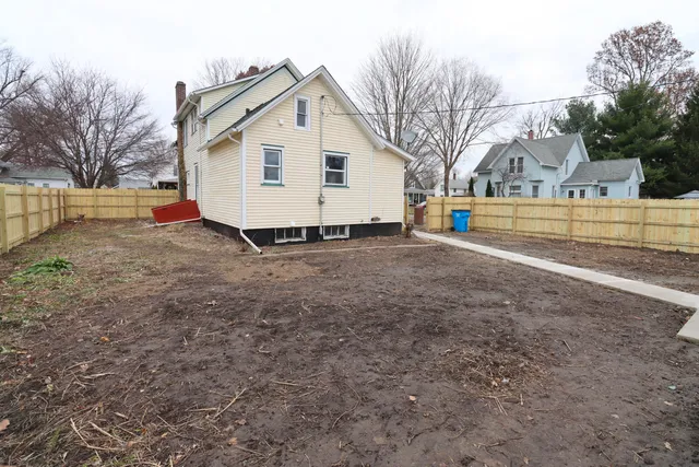 a view of a room with stairs and a furniture