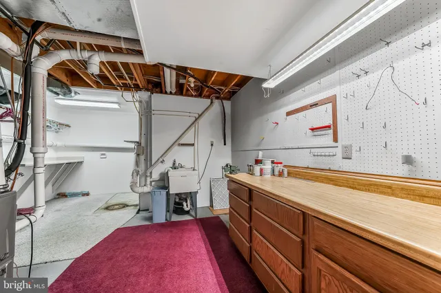 a view of storage and utility room