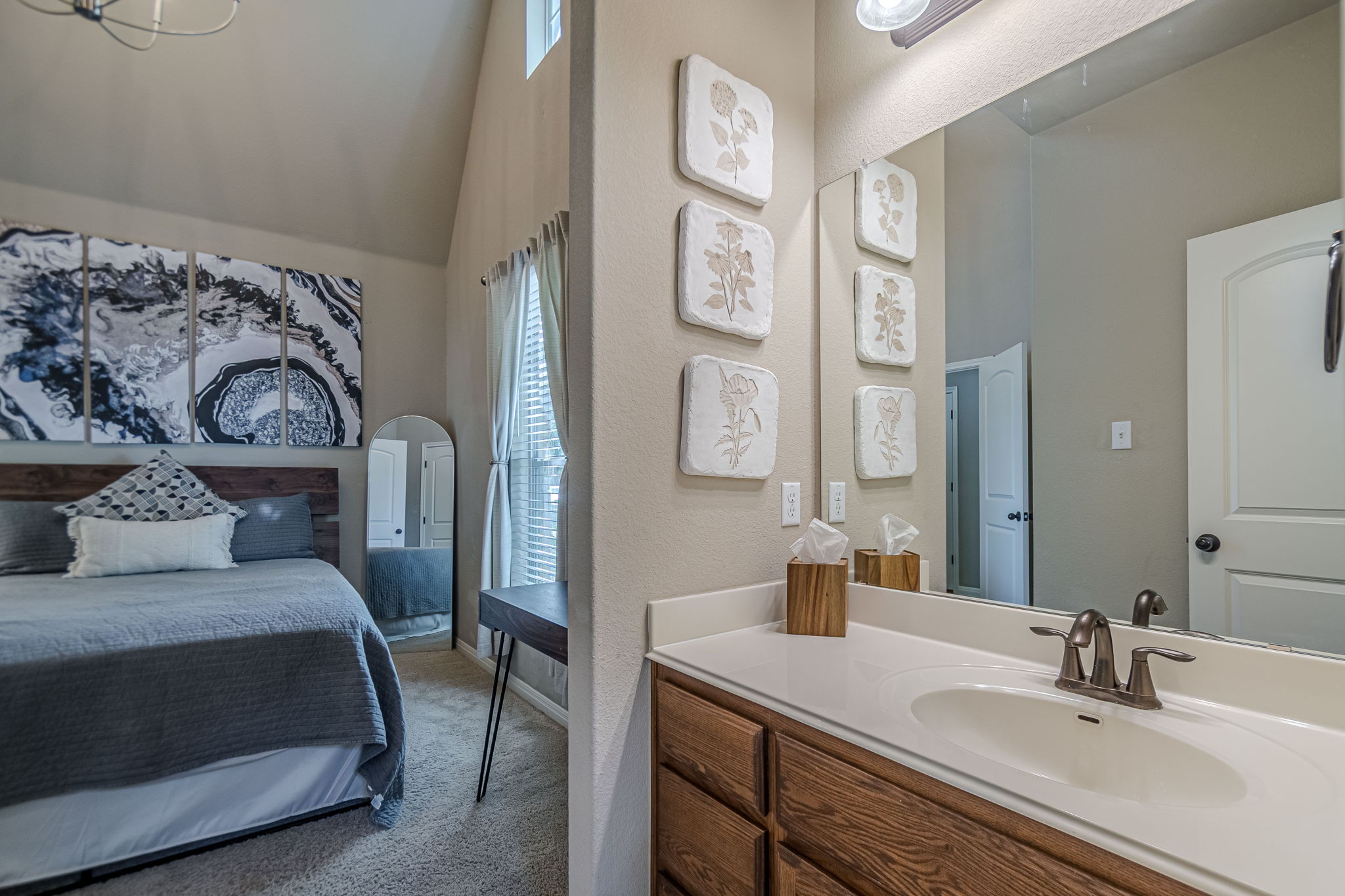 1031 Powell Kyle, TX 78640 - Photo 28 of 40 Private vanity in bedroom 3