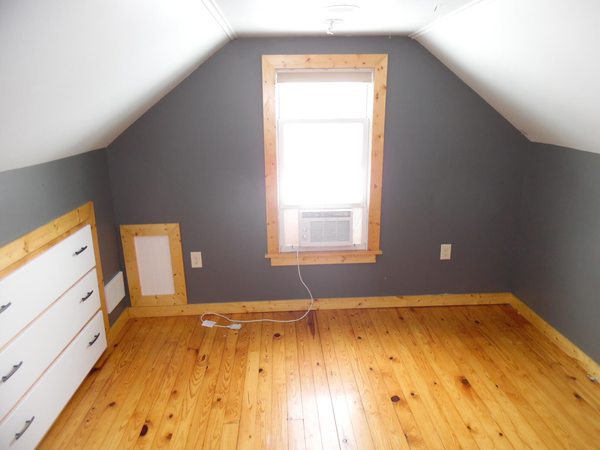 813 West Division Road De Motte, IN 46310 - Photo 16 of 20 a view of empty room with wooden floor and fan