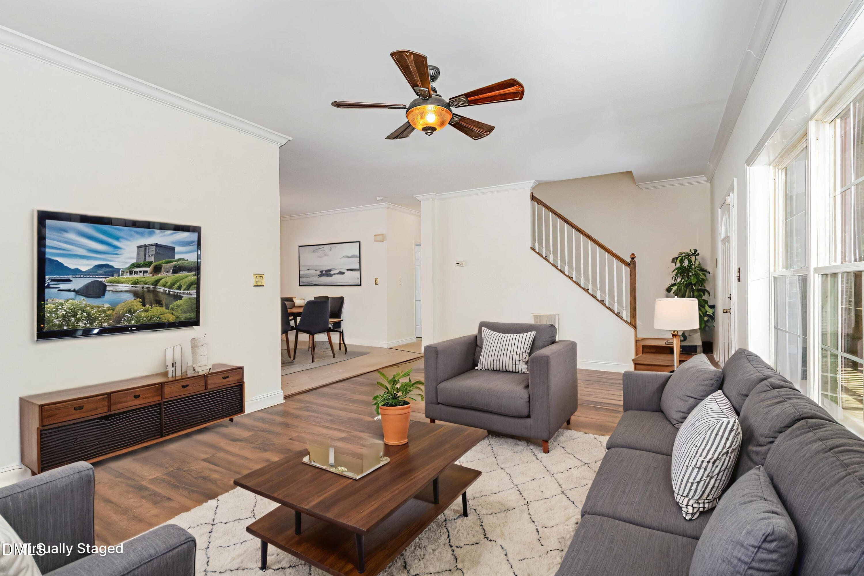 1176 Stoney Mountain Road Rougemont, NC 27572 - Photo 3 of 44 a living room with furniture and a flat screen tv