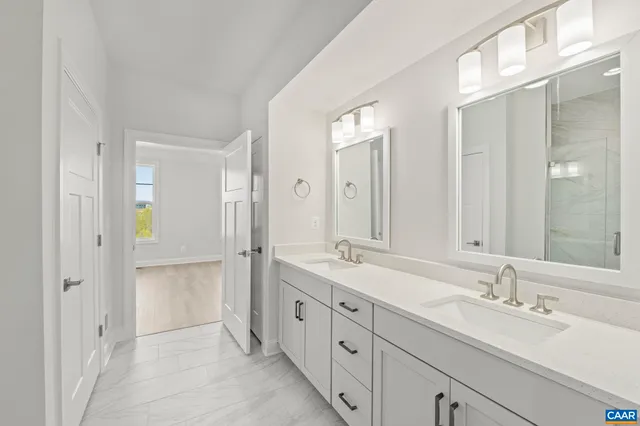 a view of cabinets and wooden floor