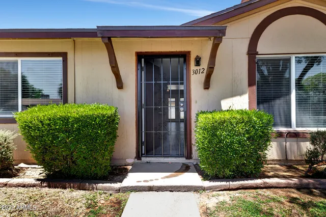 a front view of a house
