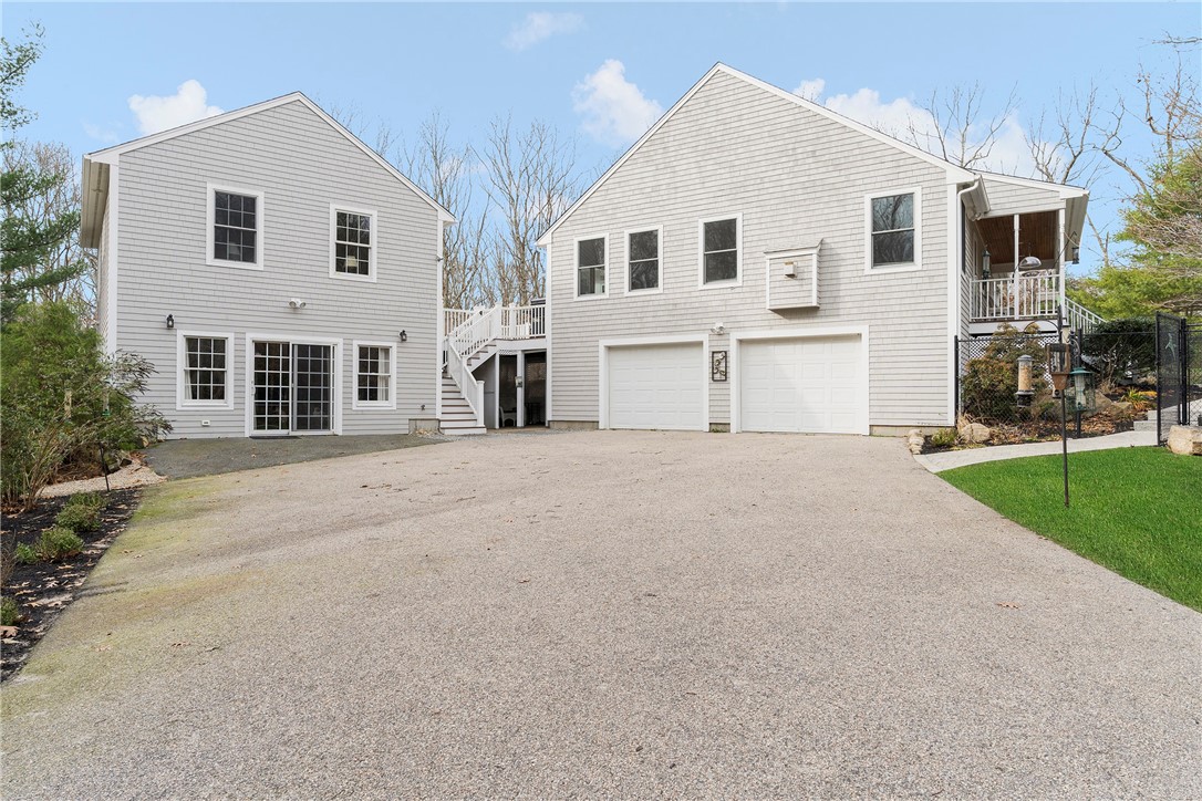 267 Widow Sweets Road Exeter, RI 02822 - Photo 2 of 46 Main house with 2 car garage on the right. Accessory building on the left with walkout first level recreation room and on the second level a 1 bedroom, 1 bath, living/dining space.