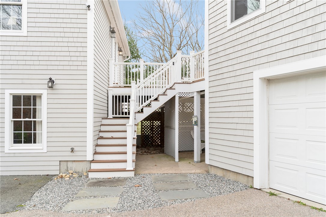 267 Widow Sweets Road Exeter, RI 02822 - Photo 45 of 46 Stairs leading to the upper deck