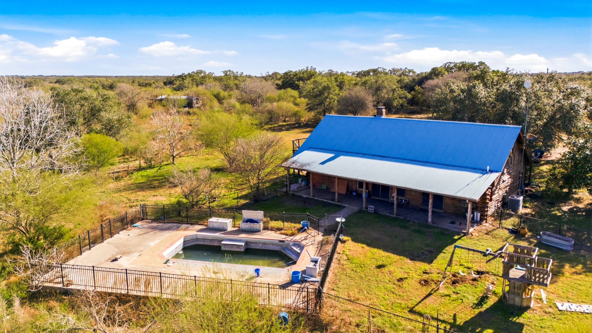 6347 Old Goliad Road Goliad, TX 77963 - Photo 33 of 42 a view of swimming pool with seating area