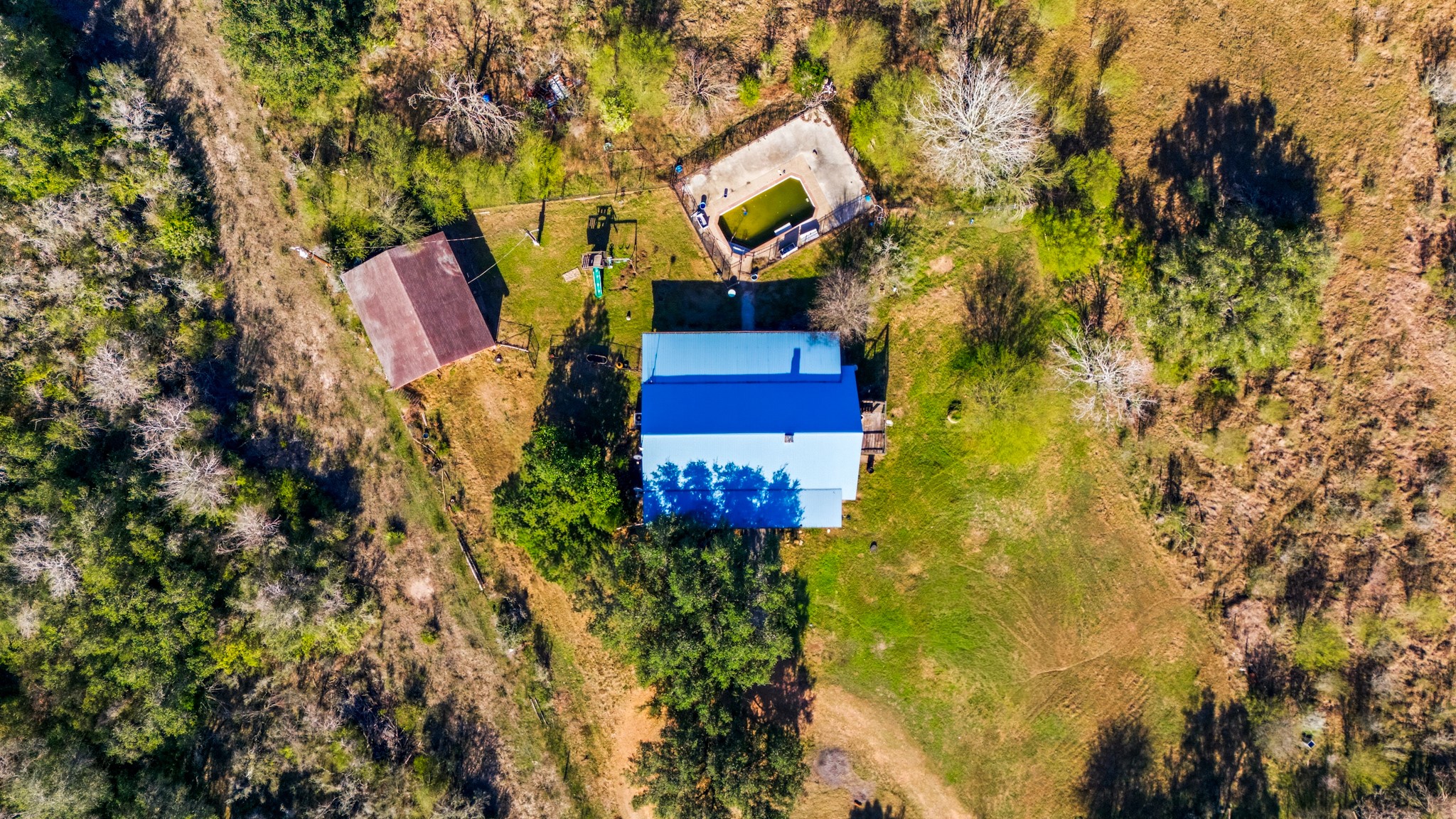 6347 Old Goliad Road Goliad, TX 77963 - Photo 35 of 42 a view of a house with a yard