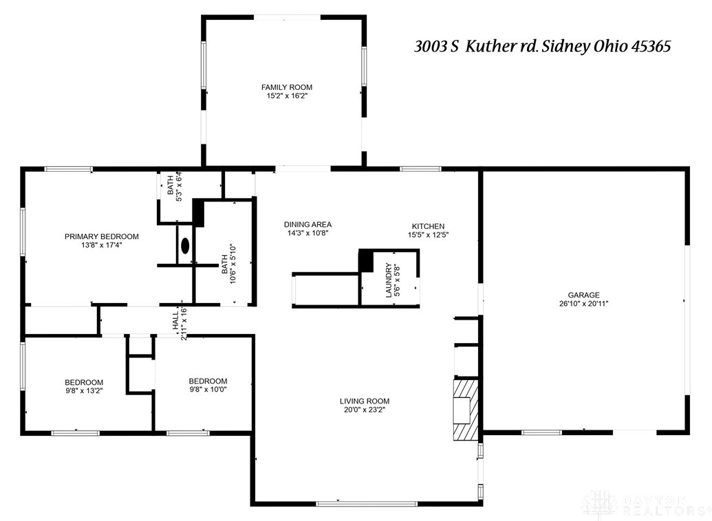 3003 Kuther Road Sidney, OH 45365 - Photo 32 of 32 Floorplan