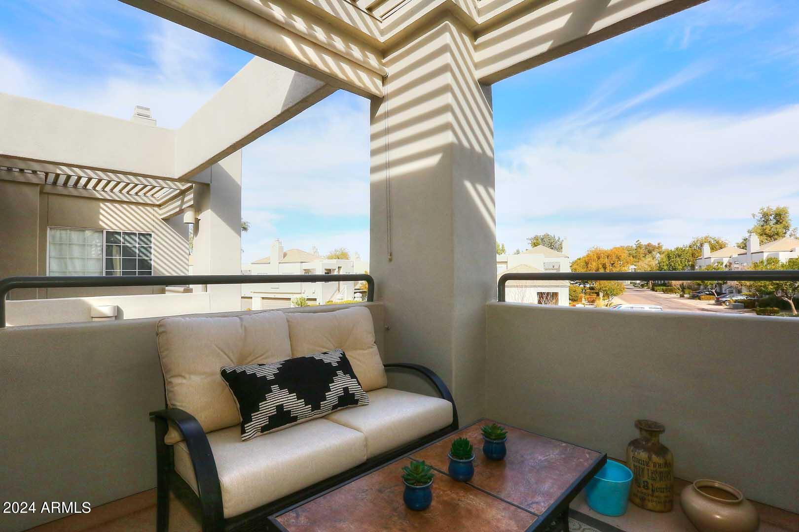 7710 East Gainey Ranch Road, Unit 229 Scottsdale, AZ 85258 - Photo 28 of 49 Covered Balcony2
