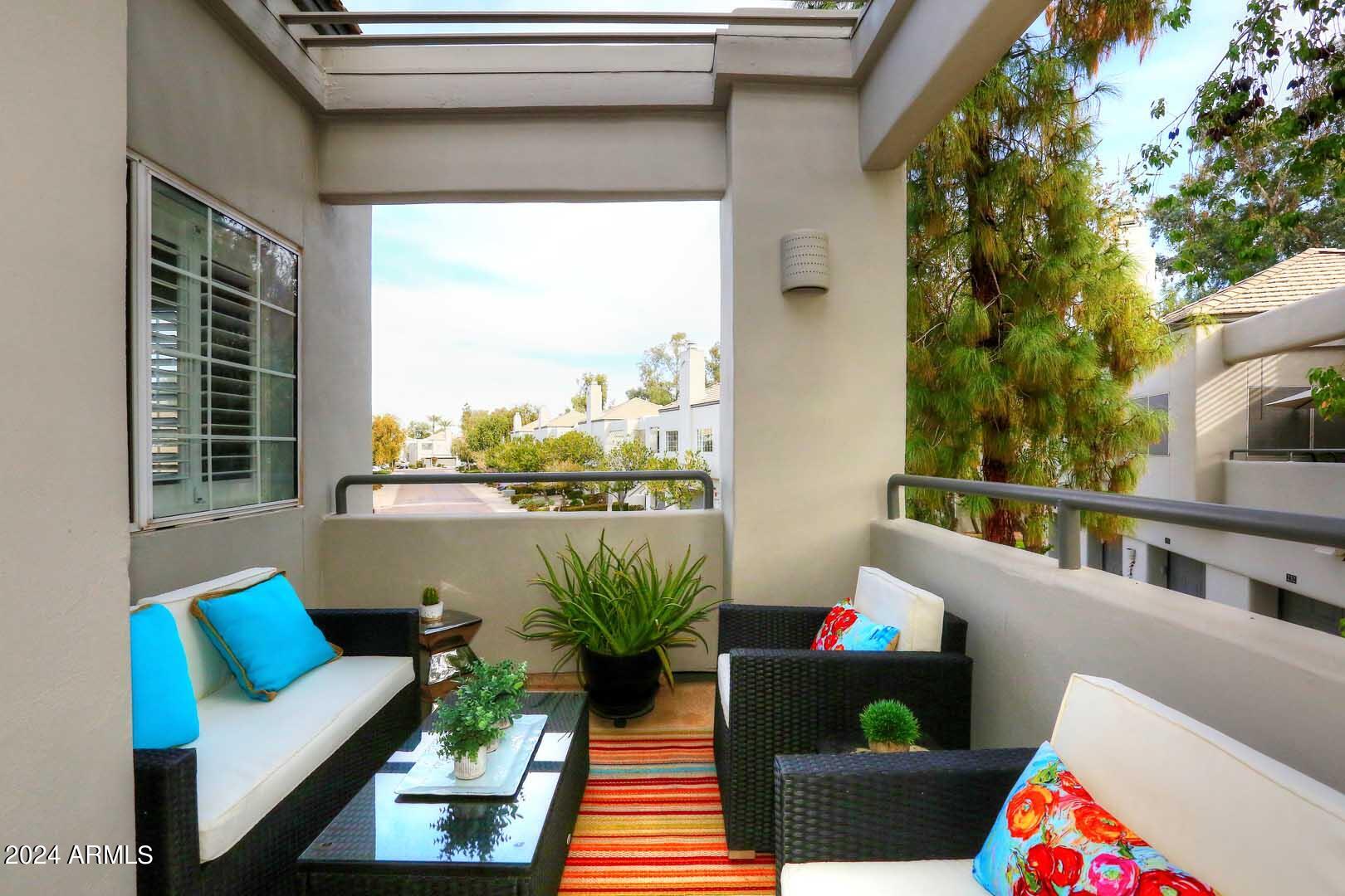 7710 East Gainey Ranch Road, Unit 229 Scottsdale, AZ 85258 - Photo 3 of 49 Front Balcony