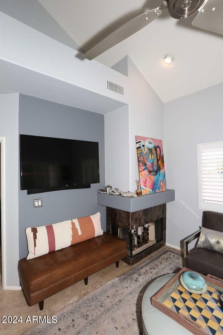 7710 East Gainey Ranch Road, Unit 229 Scottsdale, AZ 85258 - Photo 8 of 49 Great Room-Fireplace