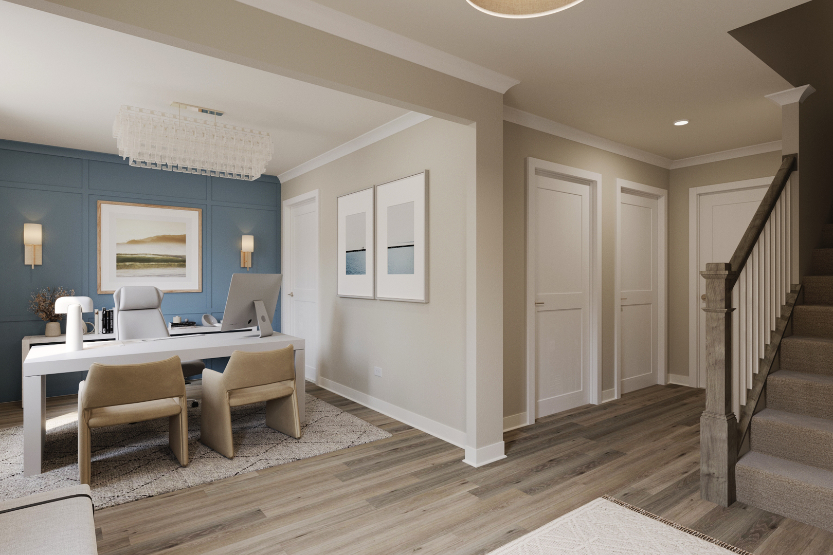 2132 Iron Ridge Lane Naperville, IL 60563 - Photo 2 of 14 a view of a dining room with furniture window and wooden floor