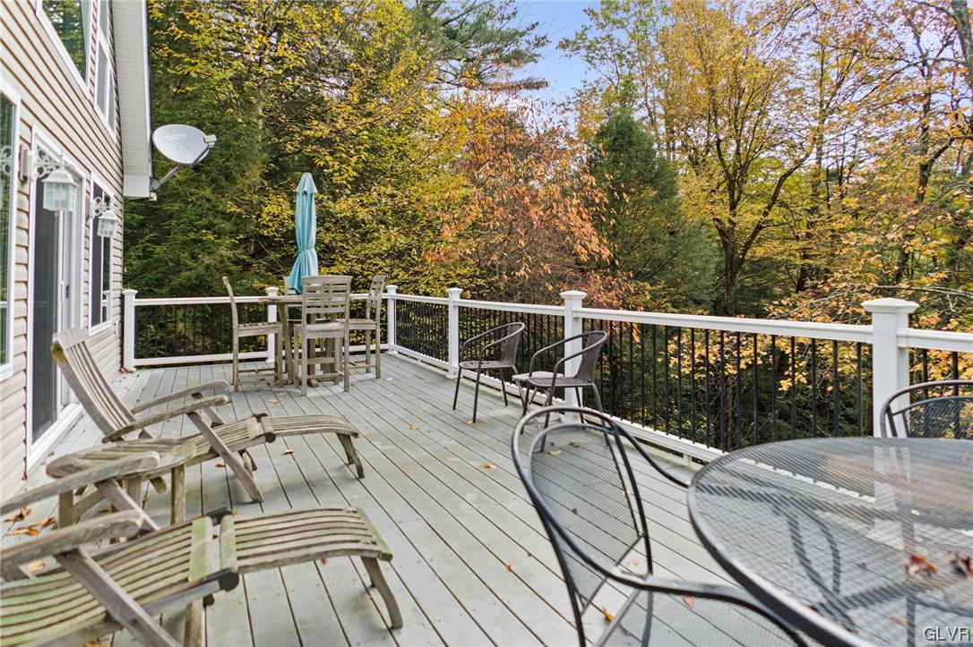 106 Stoney Creek Road Jim Thorpe, PA 18229 - Photo 31 of 50 a view of balcony with wooden floor and outdoor seating
