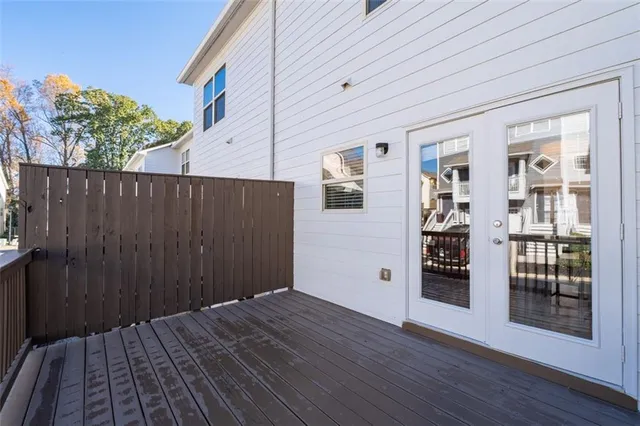 a view of livingroom with wooden floor