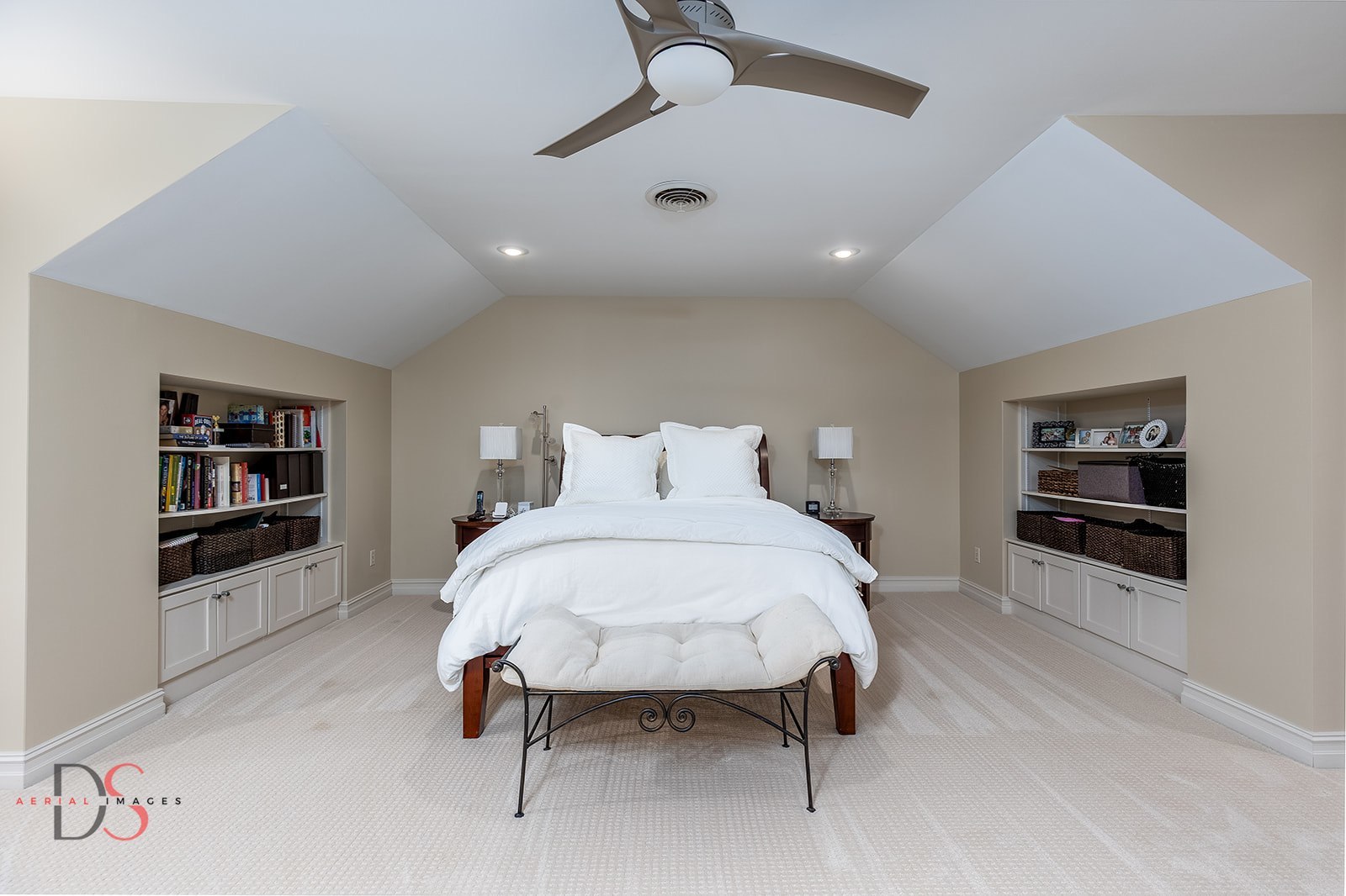 2951 East 1489th Road Ottawa, IL 61350 - Photo 27 of 55 a bedroom with a bed and a wall painting