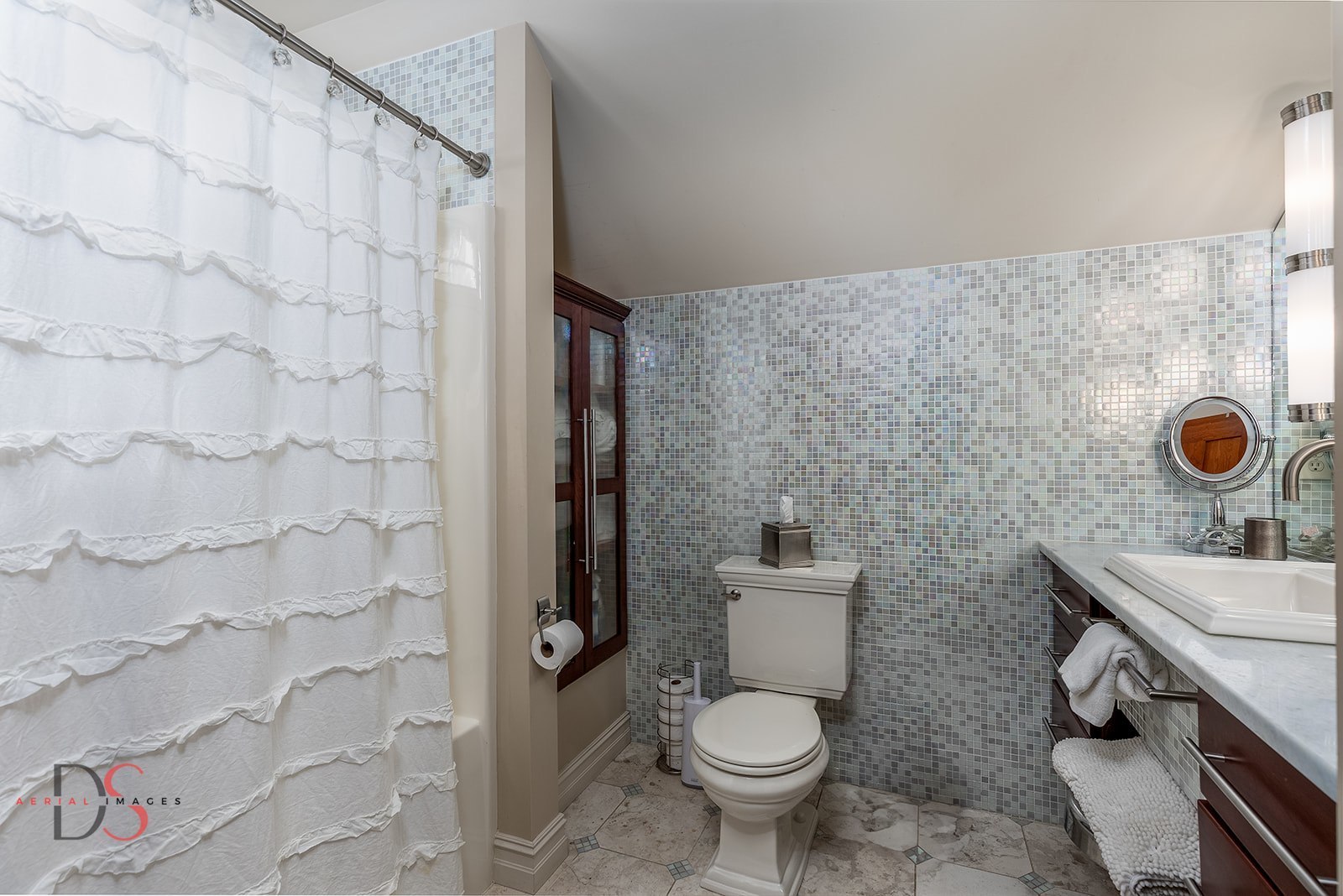 2951 East 1489th Road Ottawa, IL 61350 - Photo 28 of 55 a bathroom with a granite countertop toilet and sink
