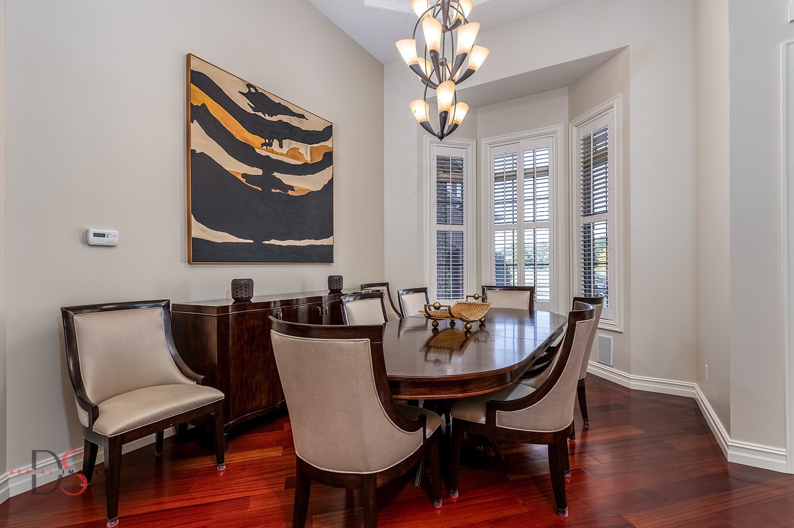 2951 East 1489th Road Ottawa, IL 61350 - Photo 7 of 55 a dining room with furniture a chandelier and wooden floor