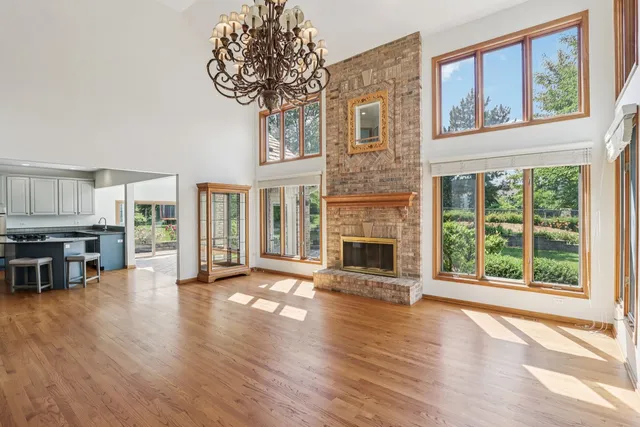 a view of livingroom with hardwood floor and furniture