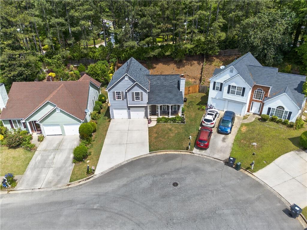 3904 Keystone Ridge Acworth, GA 30101 - Photo 3 of 45 an aerial view of a house with a yard