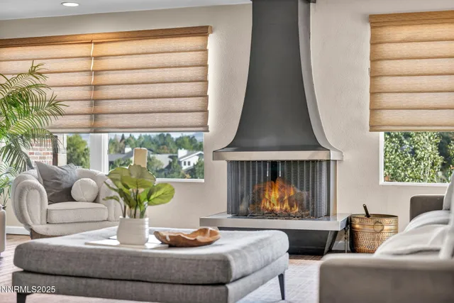 a view of a house with a yard and garage