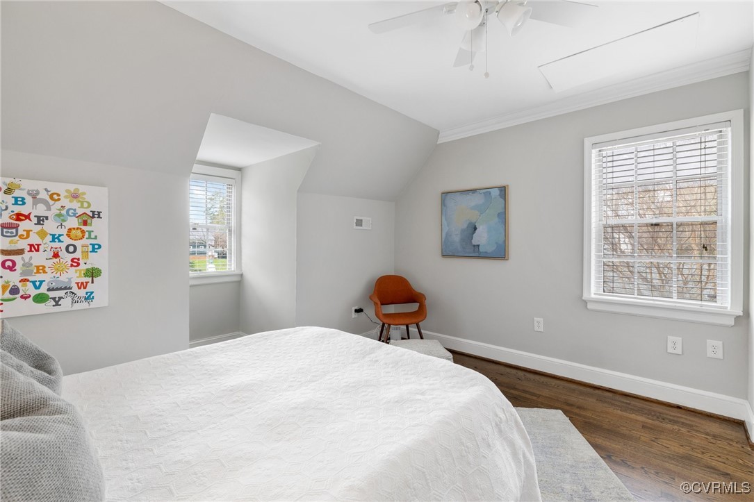 6618 Three Chopt Road Richmond, VA 23226 - Photo 20 of 36 Spacious second floor bedroom w/ hardwood floors,